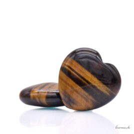 Cuore Occhio di tigre 3,8 cm