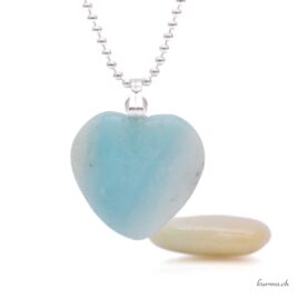 Amazonite - Heart Pendant