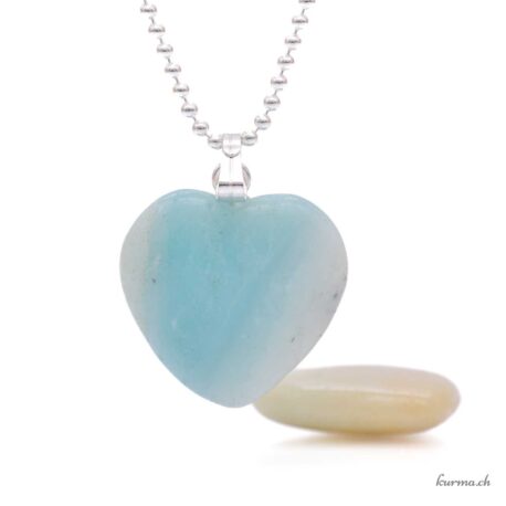 Amazonite - Pendentif coeur