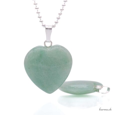Aventurine verte - Pendentif coeur