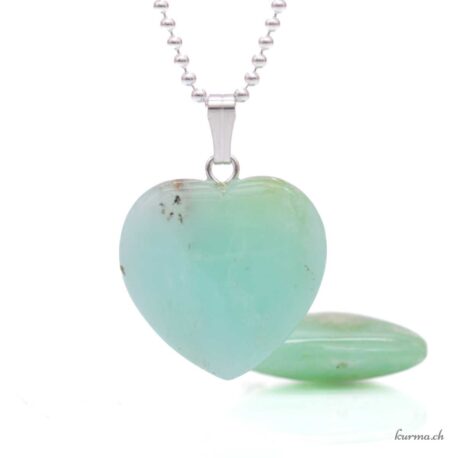 Chrysoprase - Pendentif coeur