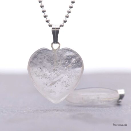 Cristal de roche - Pendentif coeur
