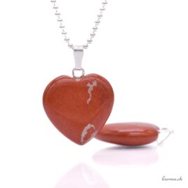 Roter Jaspis – Herzanhänger