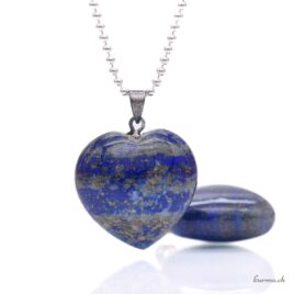 Lapislazzuli - Pendente a forma di cuore - Argento 925