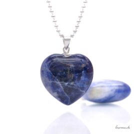Sodalite - Pendente a forma di cuore - Argento 925