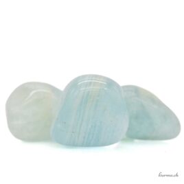Aigue-marine - Qualité A - Pierre roulée - Taille M