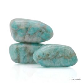 Amazonite graphique - Pierre roulée - Taille S