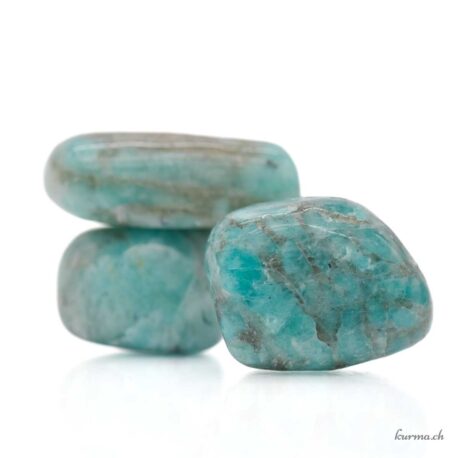 Amazonite graphique - Pierre roulée - Taille M