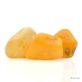 Ambre jaune - Pierre roulée - Taille S