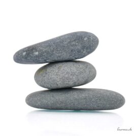 Untreated matte basalt - Tumbled stone - Size XL