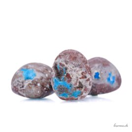 Cavansite su skolecite - Pietra levigata a mano - Pezzo unico