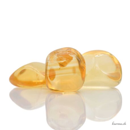 Citrine naturelle - Pierre roulée - Pièce unique