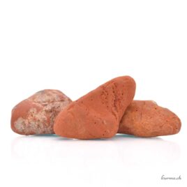 Roter Jaspis – Abgerundeter Rohstein im Taschenformat – Größe XL