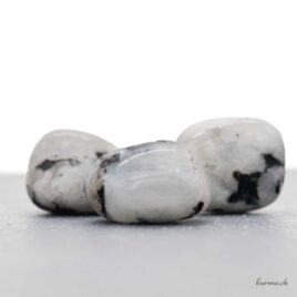 Labradorite blanche ' Pierre de lune arc-en-ciel ' - Pierre roulée - Taille M