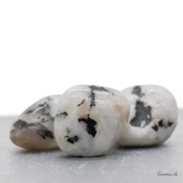 Labradorite blanche ' Pierre de lune arc-en-ciel ' - Pierre roulée - Taille XL