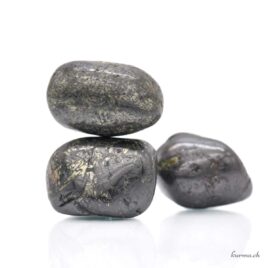 Minerai de Pyrite et d’Hématite - Pierre roulée - Taille S