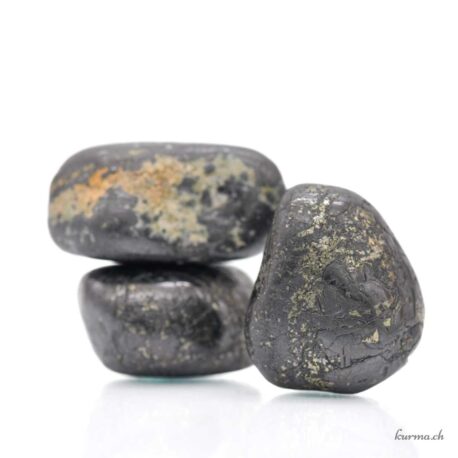 Minerai de Pyrite et d’Hématite - Pierre roulée - Taille XL