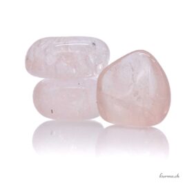 Morganite rosa-arancio - pietra burattata  Pezzo unico