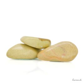 Opale pistache claire - Pierre roulée - Taille S