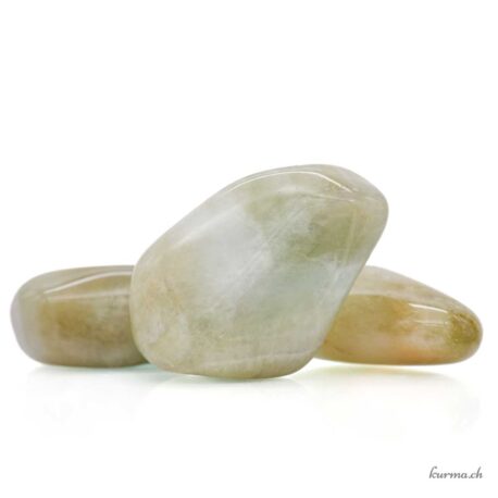' Prasiolithe ' Améthyste chauffée - Pierre roulée - Taille XL