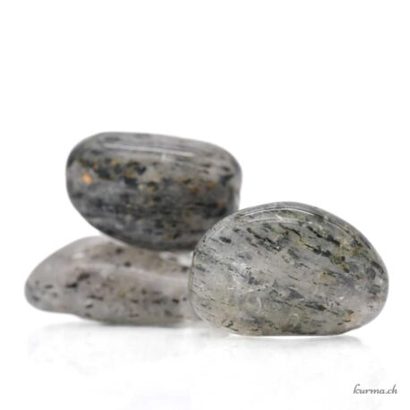 Quartz avec amphiboles et pyroxènes - Pierre roulée - Taille L