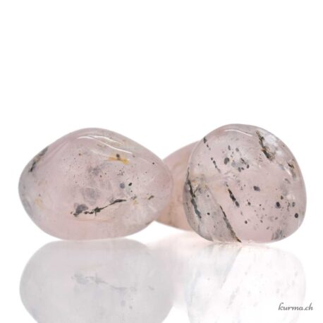 Quartz avec amphiboles et Mica - Pierre roulée - Taille M