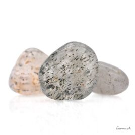 Quartz avec amphiboles et pyroxènes - Pierre roulée - Taille M