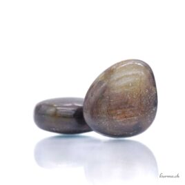 Bronzefarbener Saphir – Handgeschliffener Stein – Unikat