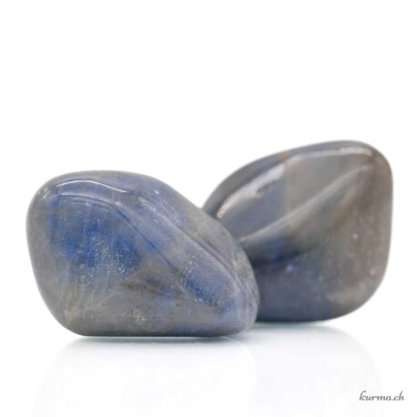 Saphir poli à la main - Pierre roulée - Taille XL