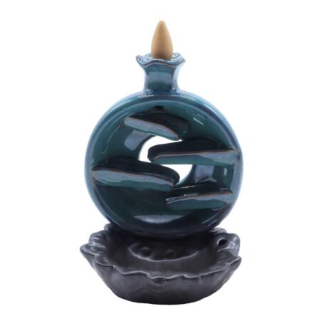 Porta-incenso Backflow - Ceramica - Cascata a ciambella