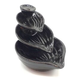 Backflow Incense Holder - Ceramic - Leaf Cascade