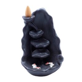 Encens Krishan - Jésus enfant divin Porte-Encens Backflow - Céramique - Cascade poissons terre cuite