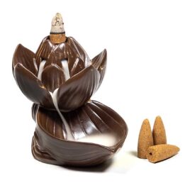 Porte-Encens Backflow - Céramique - Lotus