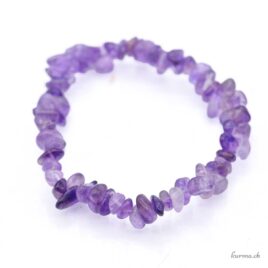 Amethyst Chipped Stone Bracelet