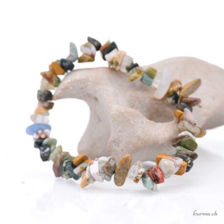 Bracelet Jaspe océan éclats