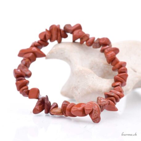 Bracelet Jaspe rouge éclats