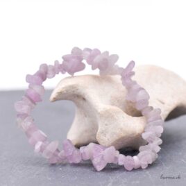 Bracciale con frammenti di kunzite
