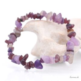 Braccialetto con frammenti di lepidolite