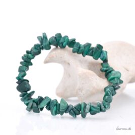 Malachite Chipped Stone Bracelet