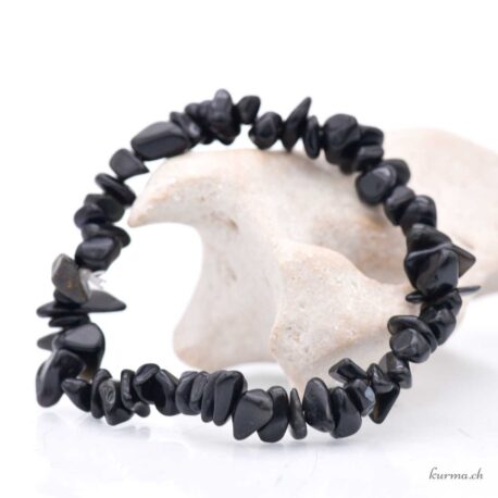 Bracelet Obsidienne noire éclats
