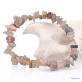 Bracelet Pierre de Soleil noire éclats