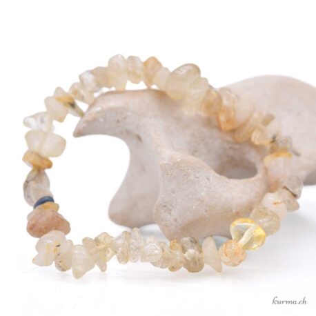 Bracelet Quartz rutile éclats