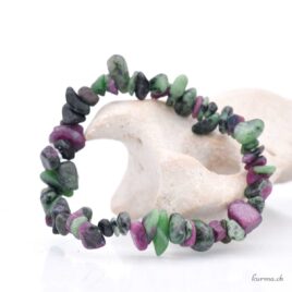 Bracelet Rubis Zoïsite éclats
