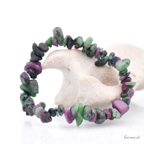 Bracelet Rubis Zoïsite éclats