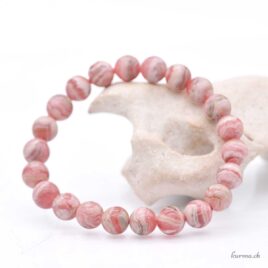 Rhodochrosite bracelet 8.5-9mm
