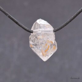 Herkimer - Pendentif pierre percée
