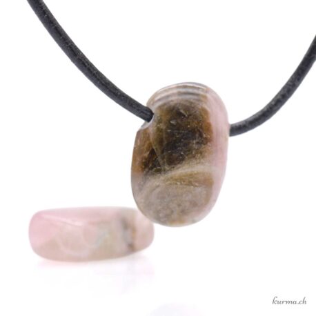 Tourmaline melon d'eau mini - Pendentif en pierre percée