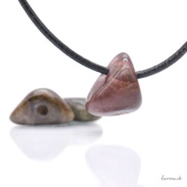 Tourmaline verte mini - Pendentif en pierre percée