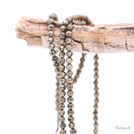 Pyrite - Perles 3mm - Facettes