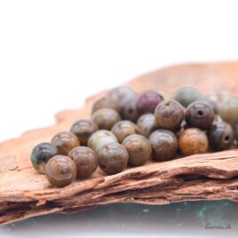 Chinese Serpentine - 6–6.5 mm Beads